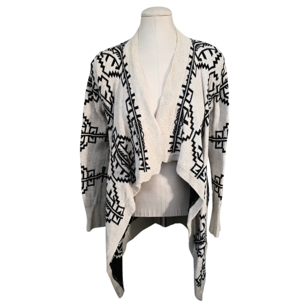 Staring at Stars Anthropologie Urban Outfitters Aztec Sweater Open Front Duster - Picture 3 of 7